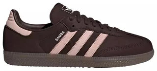 Brown and pink sneakers
